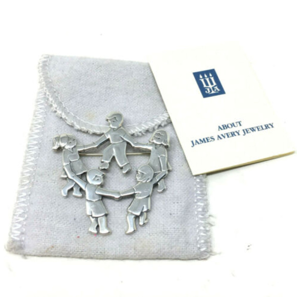 James Avery Jewelry - James Avery 925 SS Children Kids Dancing Brooch